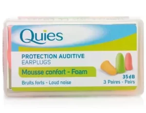 Quies Foam Ear Plugs - 3 Pairs