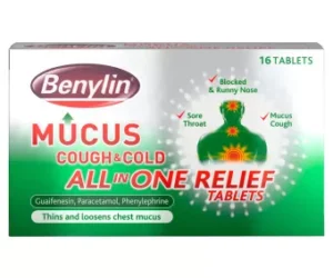 Benylin Mucus Cough & Cold All in One Relief - 16 Tablets