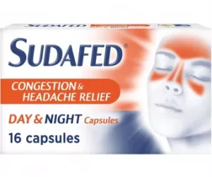 Sudafed Congestion Night & Day Capules 16 Capsules