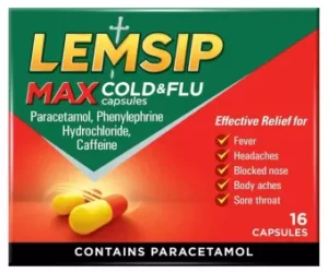 Lemsip Max Cold and Flu Capsules - 16 Capsules