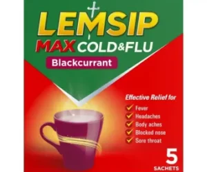 Lemsip Max Cold & Flu Blackcurrant - 5 sachets
