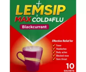 Lemsip Max Cold & Flu Blackcurrant - 10 sachets