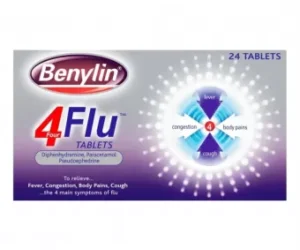 Benylin 4 Flu Tablets - 24 Tablets