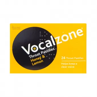 Vocalzone Honey & Lemon Throat Pastilles