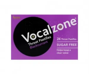 Vocalzone Blackcurrant Throat Pastilles (Sugar Free)