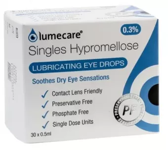 Lumecare Hypromellose Eye Drops 0.3% Single Doses - 30 Pack